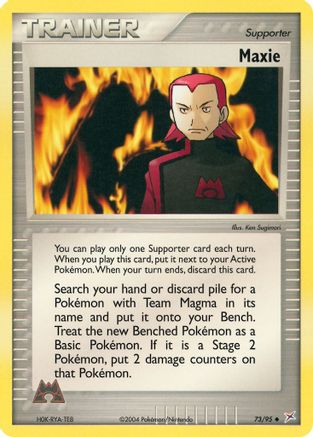 Maxie 073  - Reverse Holofoil Team Magma vs Team Aqua - Uncommon