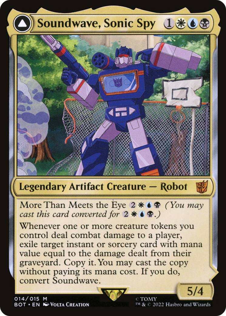 Soundwave, Sonic Spy (BOT-014) - Transformers: (convertdfc)