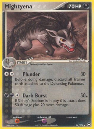 Mightyena 018  Power Keepers - Rare