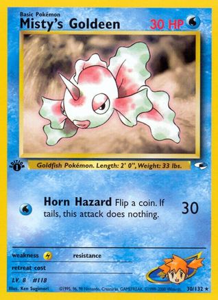 Misty's Goldeen (30) 030/132  - Unlimited Gym Heroes - Rare