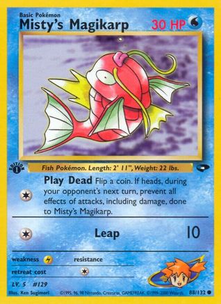 Misty's Magikarp 088/132  - Unlimited Gym Challenge - Common