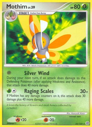 Mothim 033  Secret Wonders - Rare