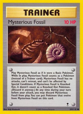 Mysterious Fossil 109/110  - Reverse Holofoil Legendary Collection - Common