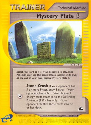 Mystery Plate Beta 134  Skyridge - Uncommon