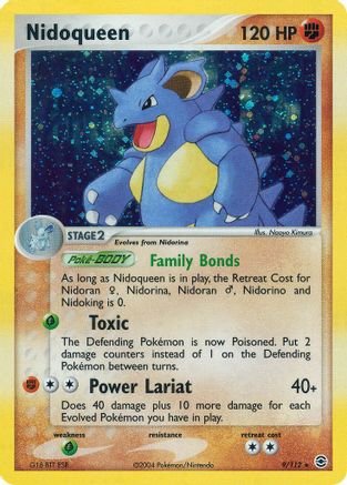 Nidoqueen 009  - Reverse Holofoil FireRed & LeafGreen - Holo Rare