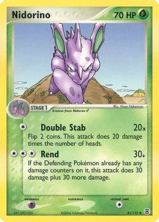 Nidorino 041  - Reverse Holofoil FireRed & LeafGreen - Uncommon