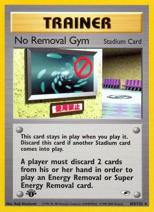 No Removal Gym 103/132  - Unlimited Gym Heroes - Rare