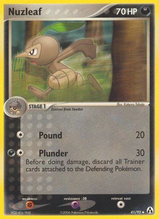 Nuzleaf 041  - Reverse Holofoil Legend Maker - Uncommon