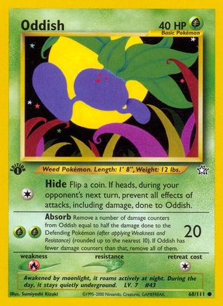 Oddish 068/111  - 1st Edition Neo Genesis - Common