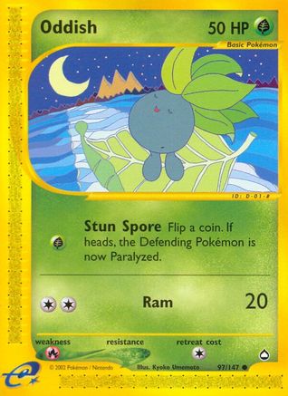 Oddish 097  Aquapolis - Common