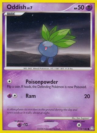 Oddish (112) 112  - Reverse Holofoil Legends Awakened - Common