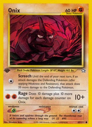 Onix 069/111  - 1st Edition Neo Genesis - Common