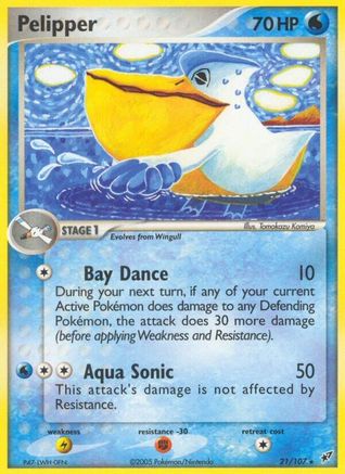 Pelipper 021  Deoxys - Rare