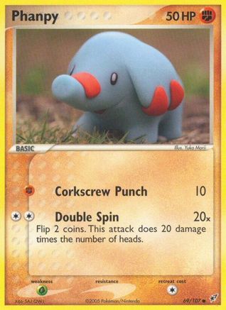 Phanpy 069/107  - Reverse Holofoil Deoxys - Common