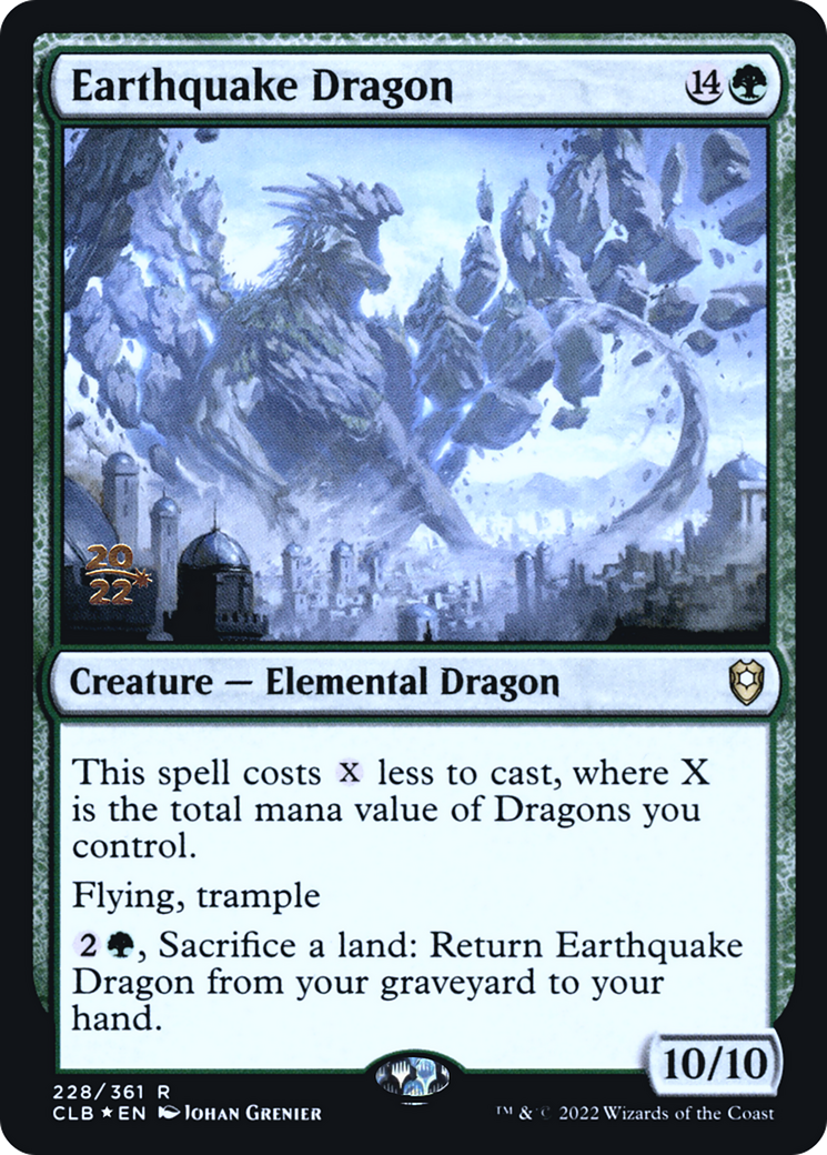 Earthquake Dragon (PRE-228S) - Battle for Baldur's Gate Promos Foil