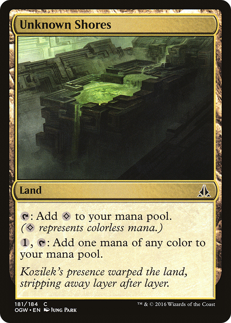 Unknown Shores (OGW-181) - Oath of the Gatewatch Foil