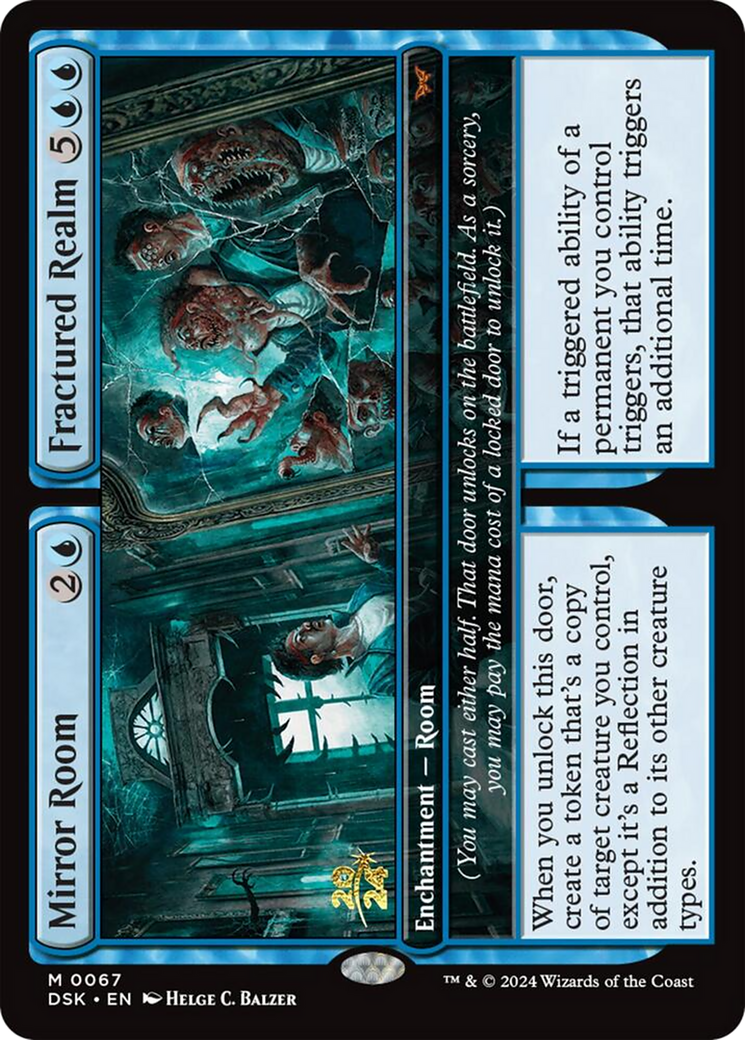 Mirror Room // Fractured Realm (PRE-67S) - Duskmourn: House of Horror Promos Foil
