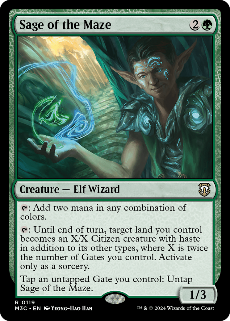 Sage of the Maze⁣ - Commander: Modern Horizons 3⁣ (Rare)⁣ [119]
