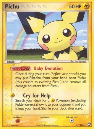 Pichu 021/108  Power Keepers - Rare
