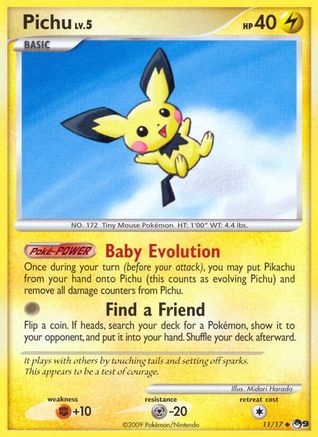 Pichu 011  POP Series 9 - Uncommon