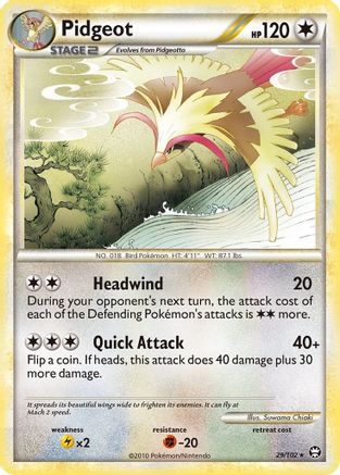Pidgeot 029  Triumphant - Rare