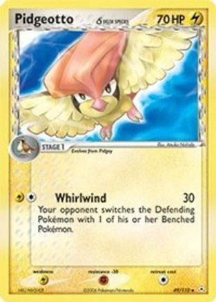 Pidgeotto (Delta Species) 049  - Reverse Holofoil Holon Phantoms - Uncommon