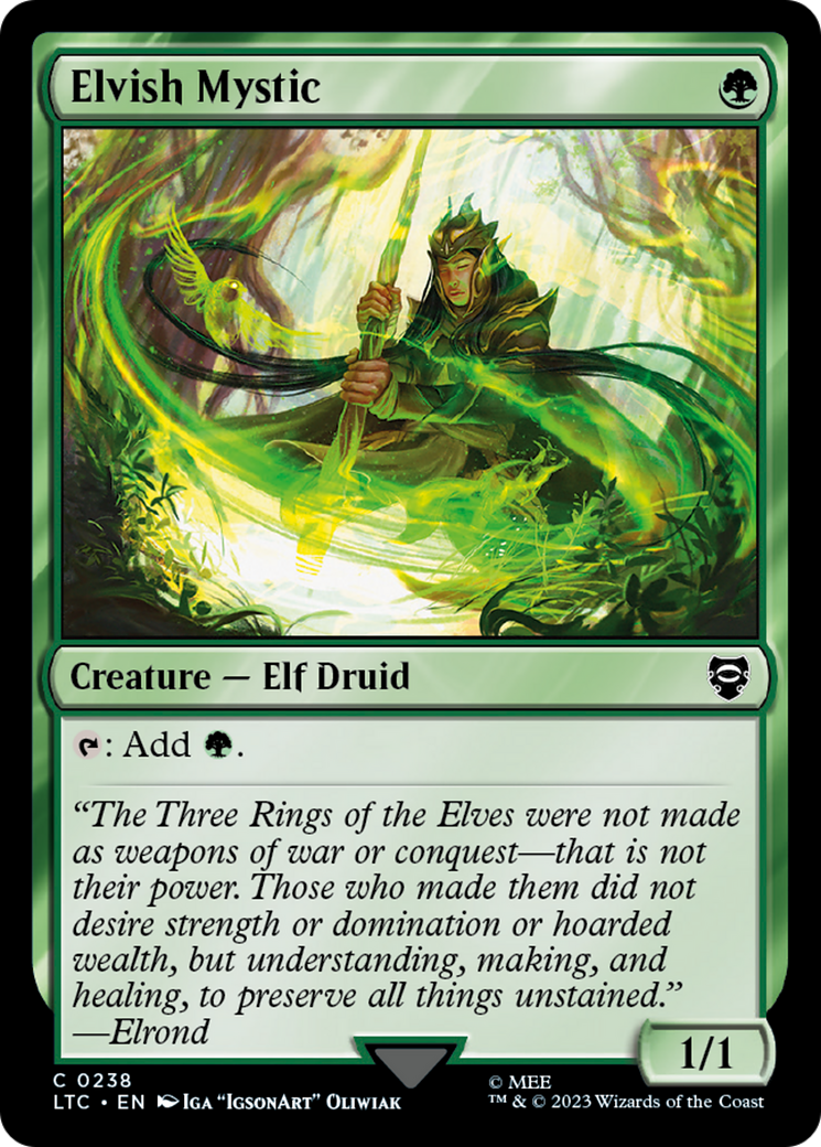 Elvish Mystic⁣ - Commander: The Lord of the Rings: Tales of Middle-earth⁣ (Common)⁣ [238]