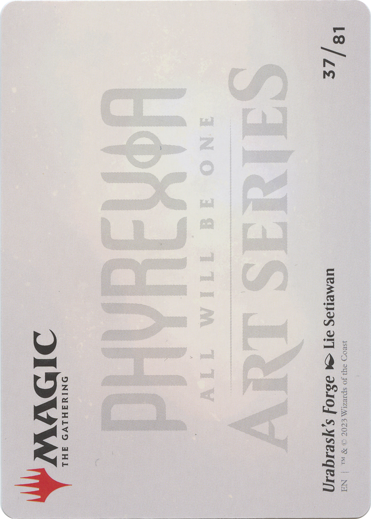 Urabrask's Forge // Urabrask's Forge (AONE-037) - Phyrexia: All Will Be One Art Series (Borderless) Foil
