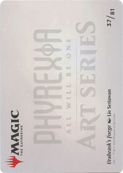 Urabrask's Forge // Urabrask's Forge (AONE-037) - Phyrexia: All Will Be One Art Series (Borderless) Foil