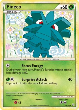 Pineco (63) 063  - Reverse Holofoil Undaunted - Common