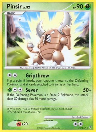Pinsir 075  - Reverse Holofoil Supreme Victors - Uncommon