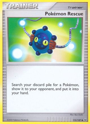 Pokemon Rescue 115  Platinum - Uncommon