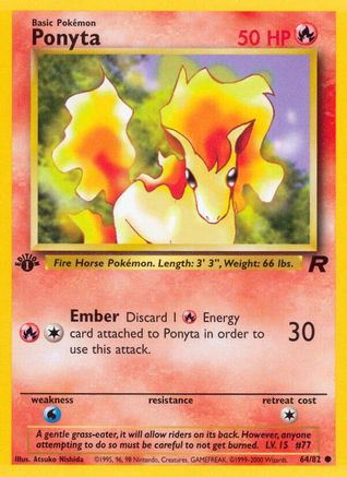 Ponyta 064/82  - Unlimited Team Rocket - Common
