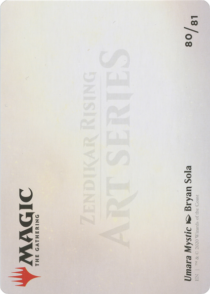 Umara Mystic // Umara Mystic (AZNR-080) - Zendikar Rising Art Series (Borderless)