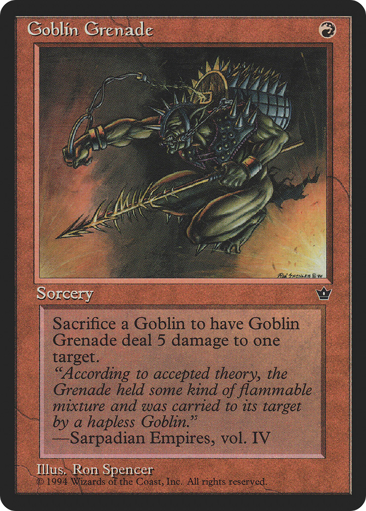 Goblin Grenade (Spencer) (FEM-56A) - Fallen Empires