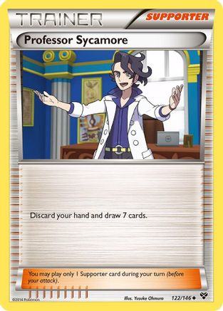 Professor Sycamore 122/146  - Reverse Holofoil XY Base Set - Uncommon