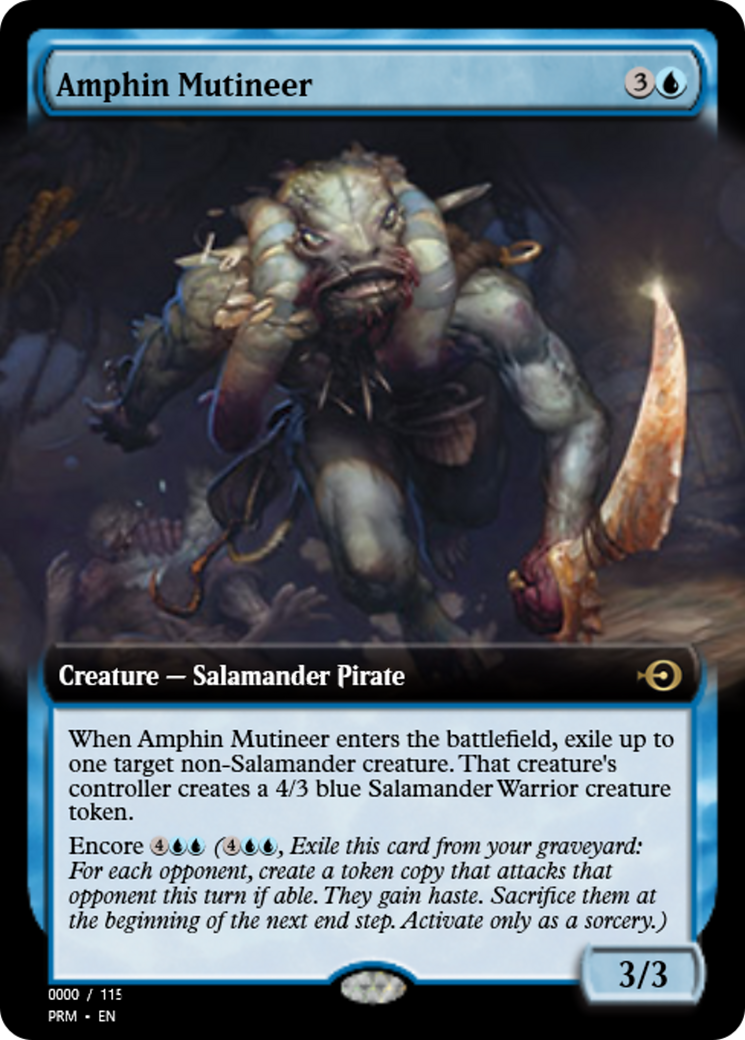 Amphin Mutineer (PRM-86044) - Magic Online Promos Foil