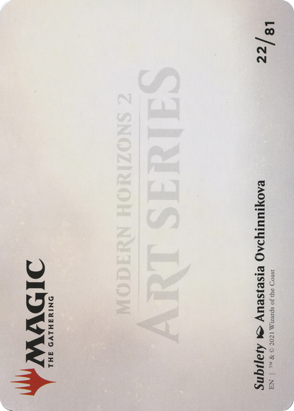Subtlety // Subtlety (AMH2-022) - Modern Horizons 2 Art Series (Borderless) Foil