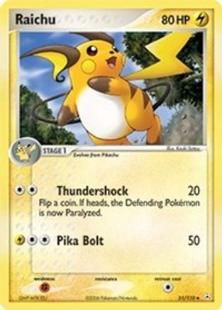 Raichu 051  Holon Phantoms - Uncommon