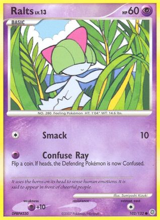 Ralts 102/132  - Reverse Holofoil Secret Wonders - Common