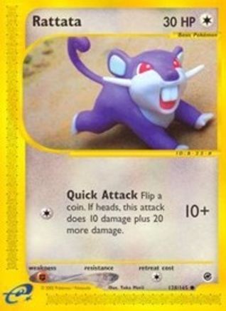 Rattata 128/165  - Reverse Holofoil Expedition - Common