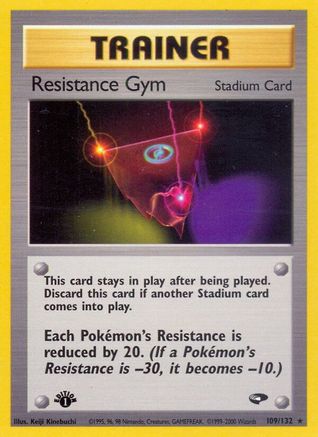 Resistance Gym 109/132  - 1st Edition Gym Challenge - Rare