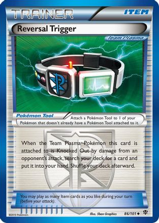 Reversal Trigger (Team Plasma) 086/101  - Reverse Holofoil Plasma Blast - Uncommon