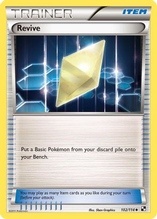Revive 102/114  - Reverse Holofoil Black and White - Uncommon
