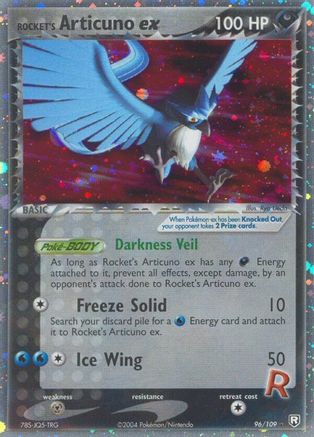Rocket's Articuno ex 096  Team Rocket Returns - Ultra Rare