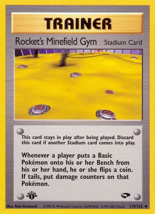 Rocket's Minefield Gym 119/132  - Unlimited Gym Challenge - Uncommon