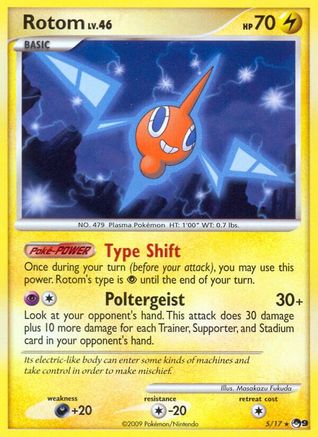 Rotom 005  - Holofoil POP Series 9 - Rare