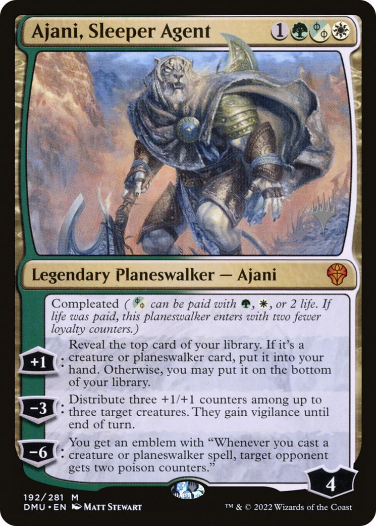 Ajani, Sleeper Agent (PPDMU-192P) - Dominaria United Promos Foil