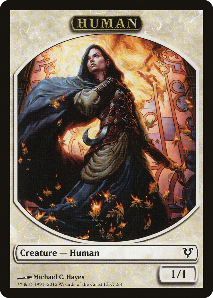 Human Token (2) (AVR-002) - Avacyn Restored Tokens