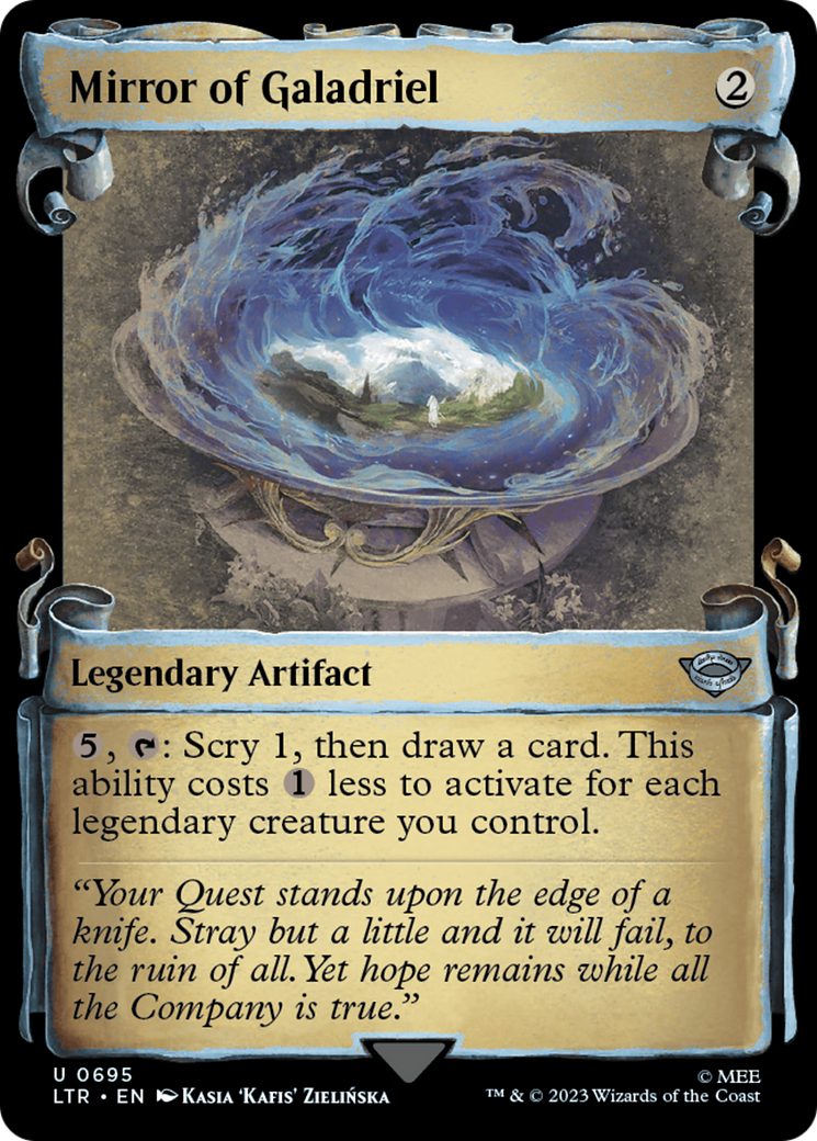 Mirror of Galadriel (Showcase Scrolls) (LTR-695) - The Lord of the Rings: Tales of Middle-earth: (Showcase) Foil
